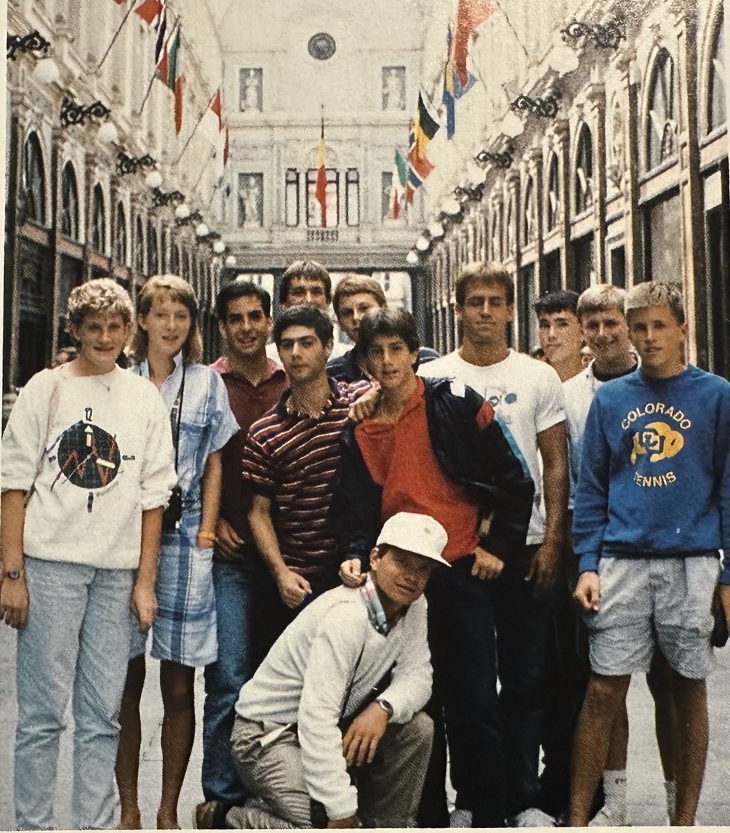 The Winchester Team at the Arcade of Nations in Brussels, 1986