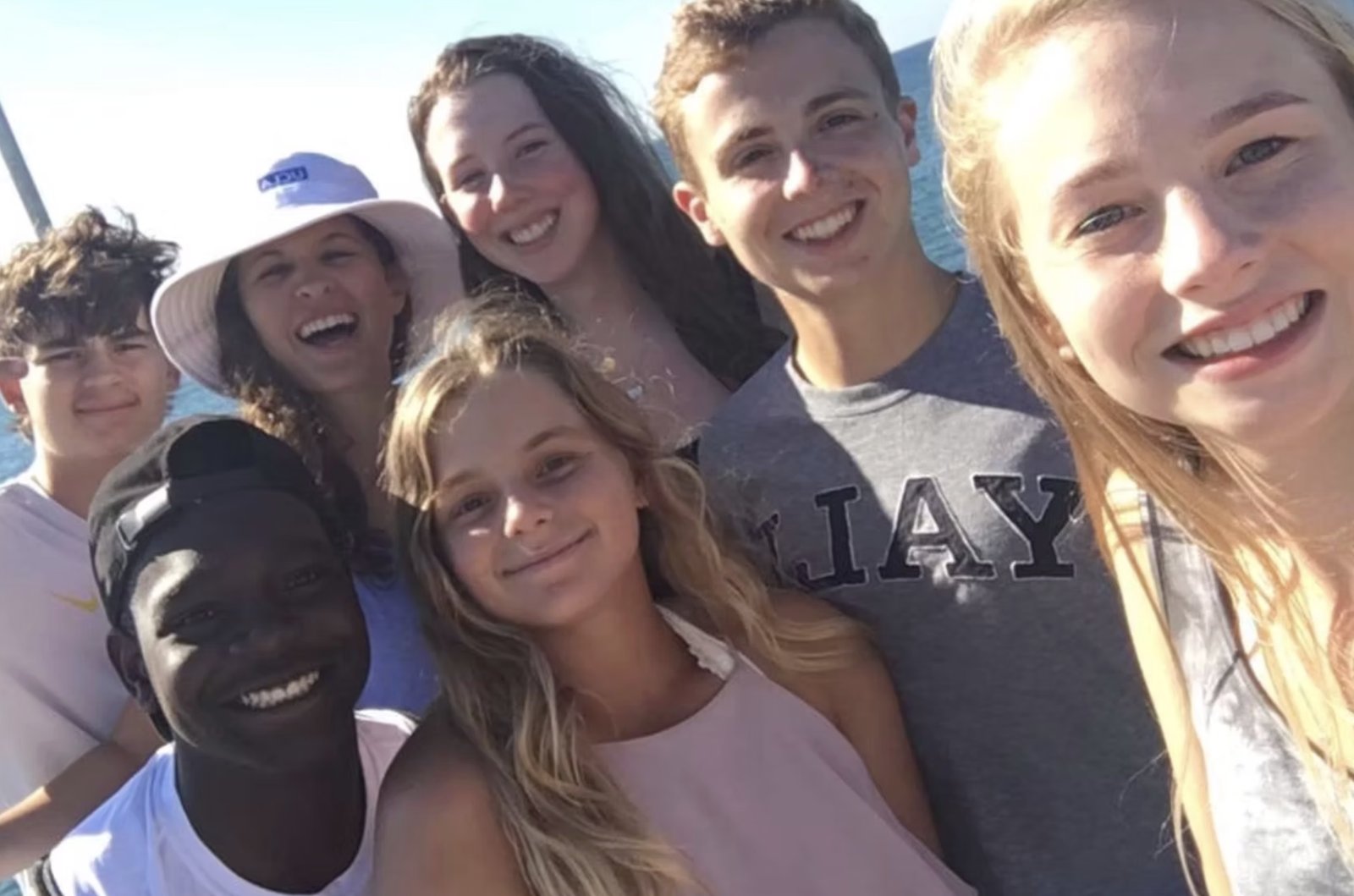 A team selfie